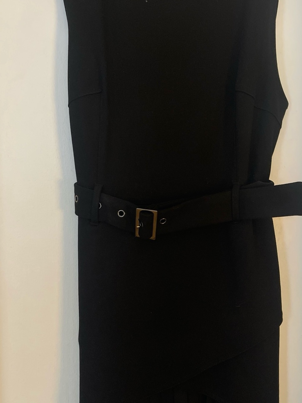 Karen Millen Forever Ponte And Georgette Jersey Pleated Maxi Dress - Picture 6 of 9